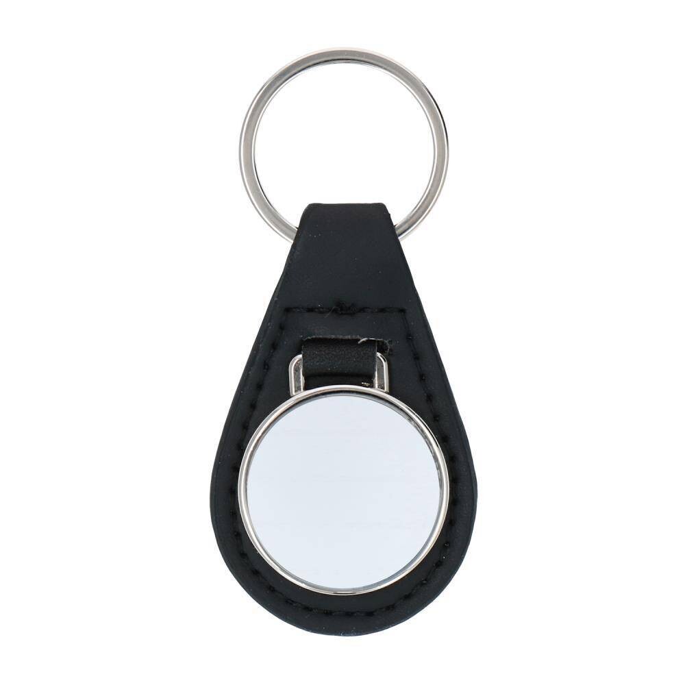 Sleutelhanger Leder Ovaal - 66 x 40 mm
