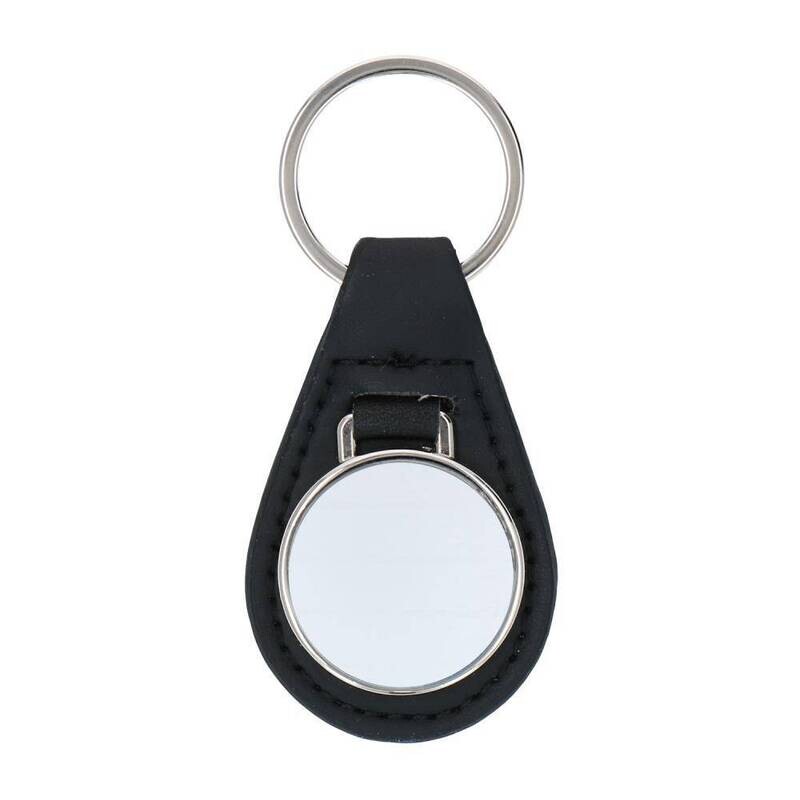 Sleutelhanger Leder Ovaal - 66 x 40 mm