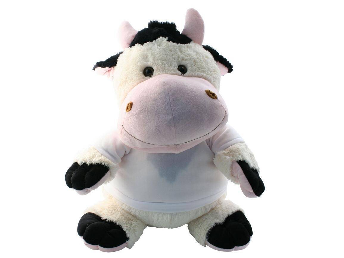 Pluchen Sublimatie Koe met T-Shirt - 50 cm