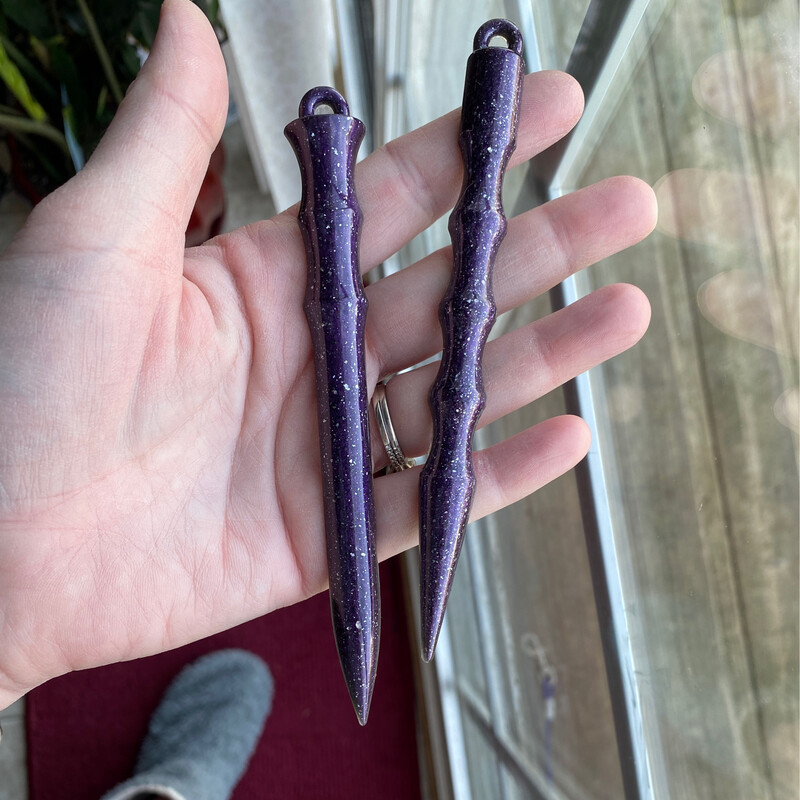 Self Defense Wand Keychains - Midnight Purple