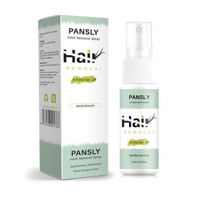 PANSLY Hair Off 30ml Hair Removal Spray Legs Arms Gentle Areas