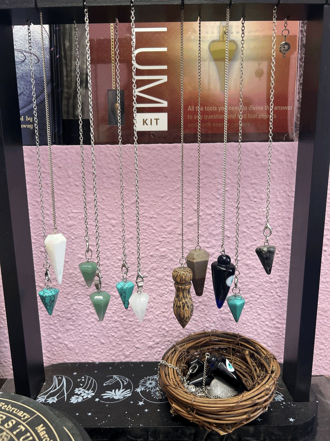 Intuitively Picked Crystal Pendulums