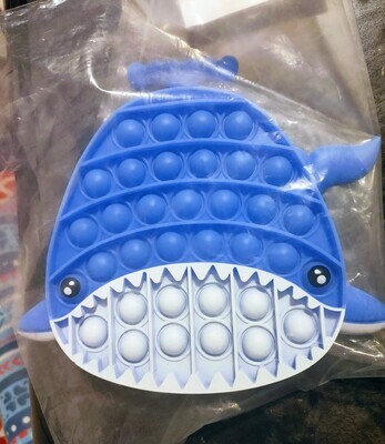 Popular Shark Push Bubble Pop It Fidget Toy.