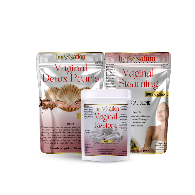 1 Pack Detox pearls, 1 Pack steam and 7 Capsules