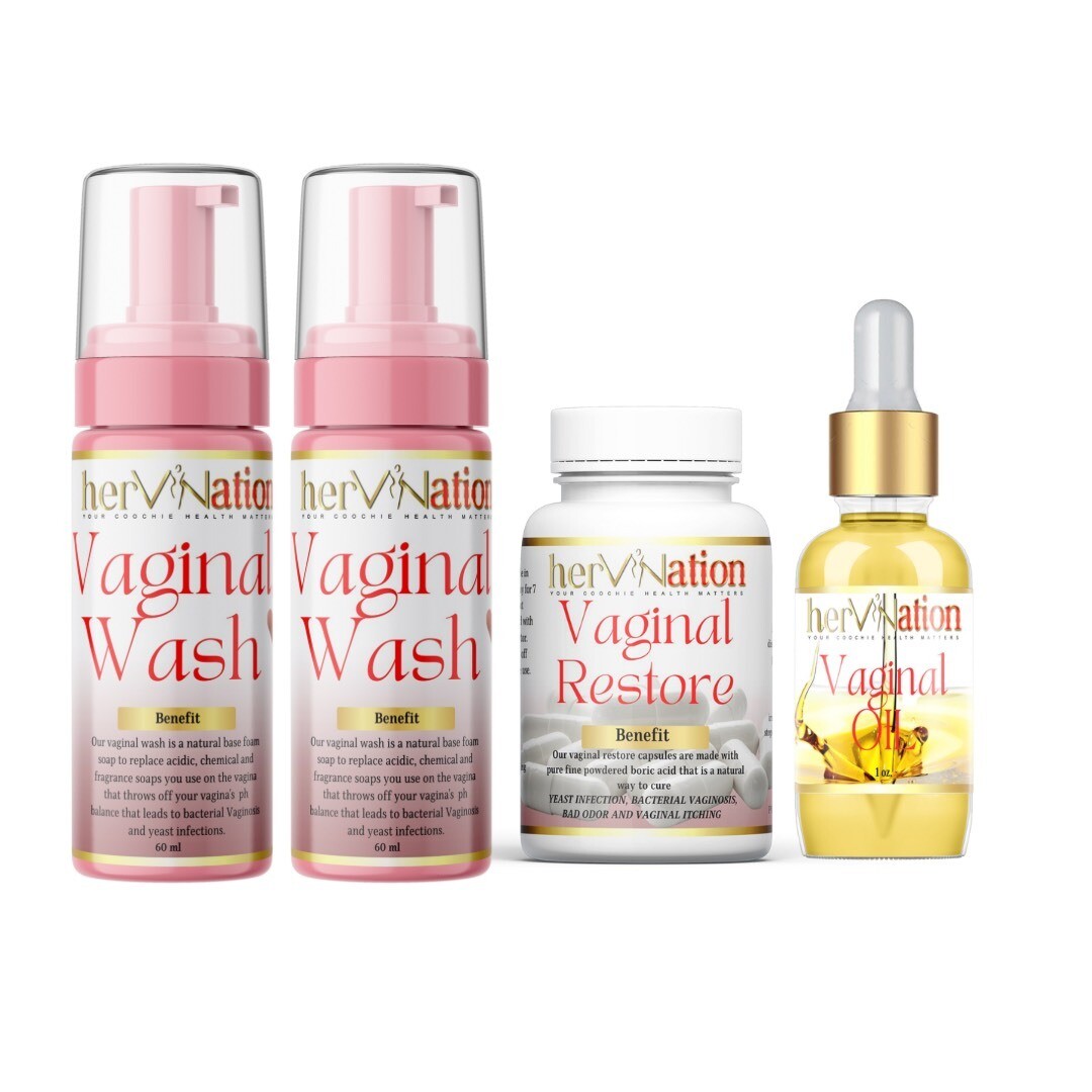 2 V Washes, 30 capsules and oil
