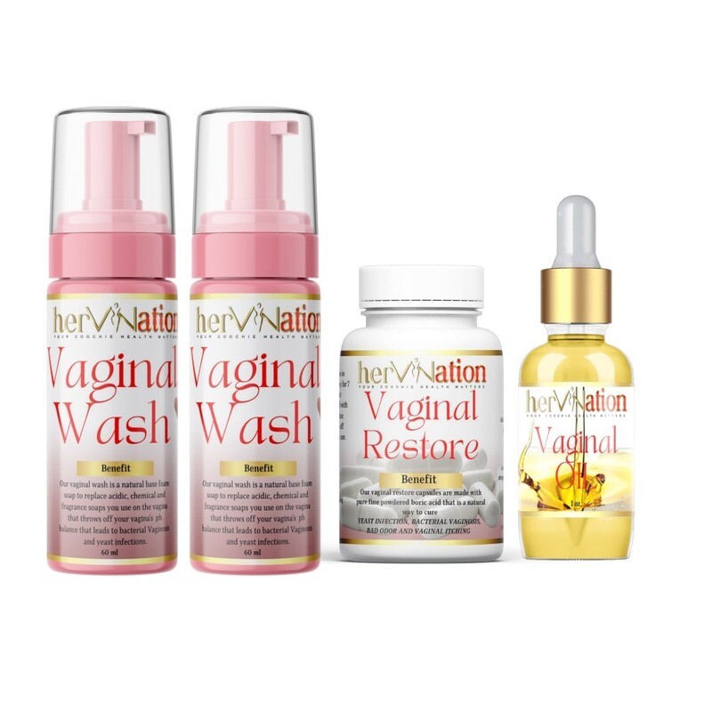 2 V Washes, 30 capsules and oil
