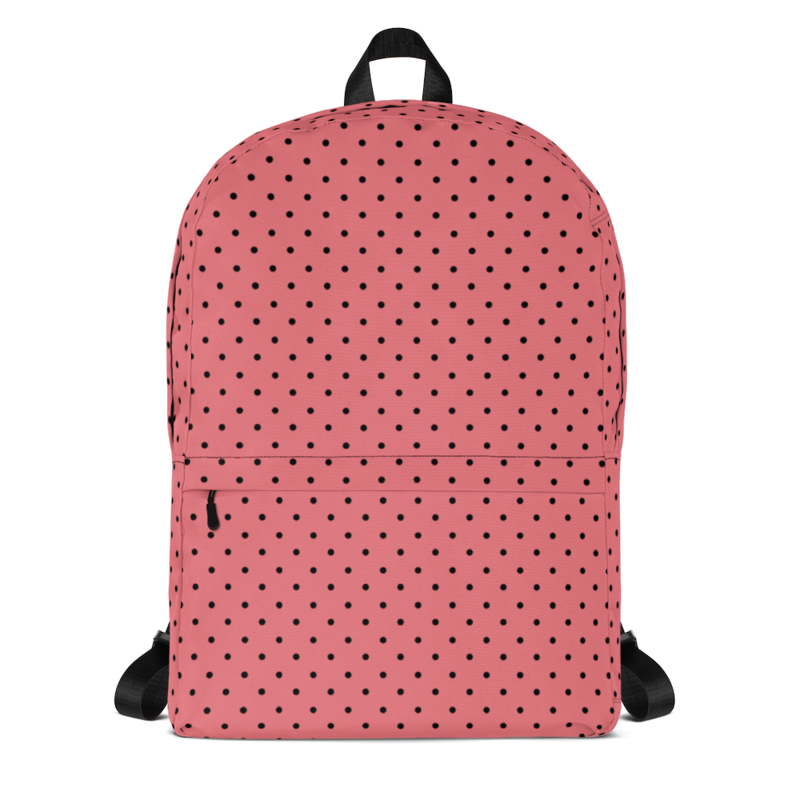 Backpack Pink Froly Polka Dots.