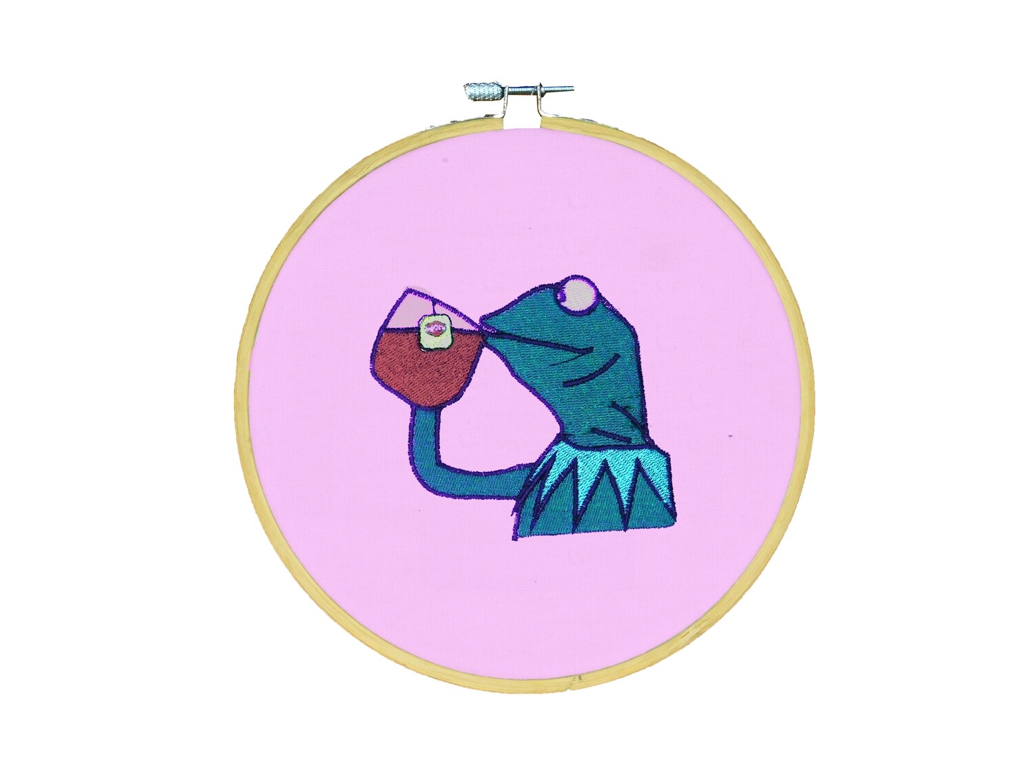 Minion Tea Frame with Embroidery