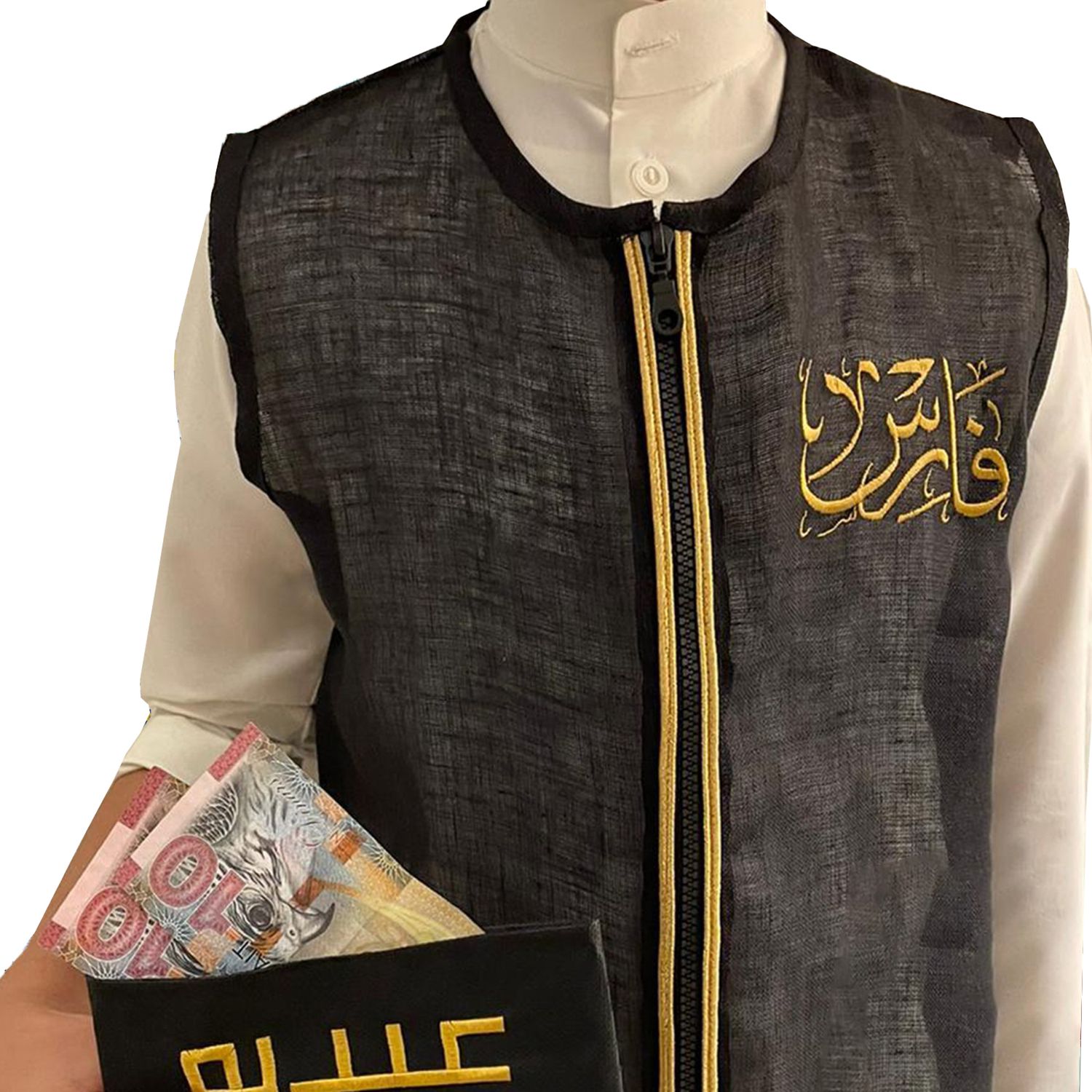 Eid Vest with Bisht Design &amp; Zipper