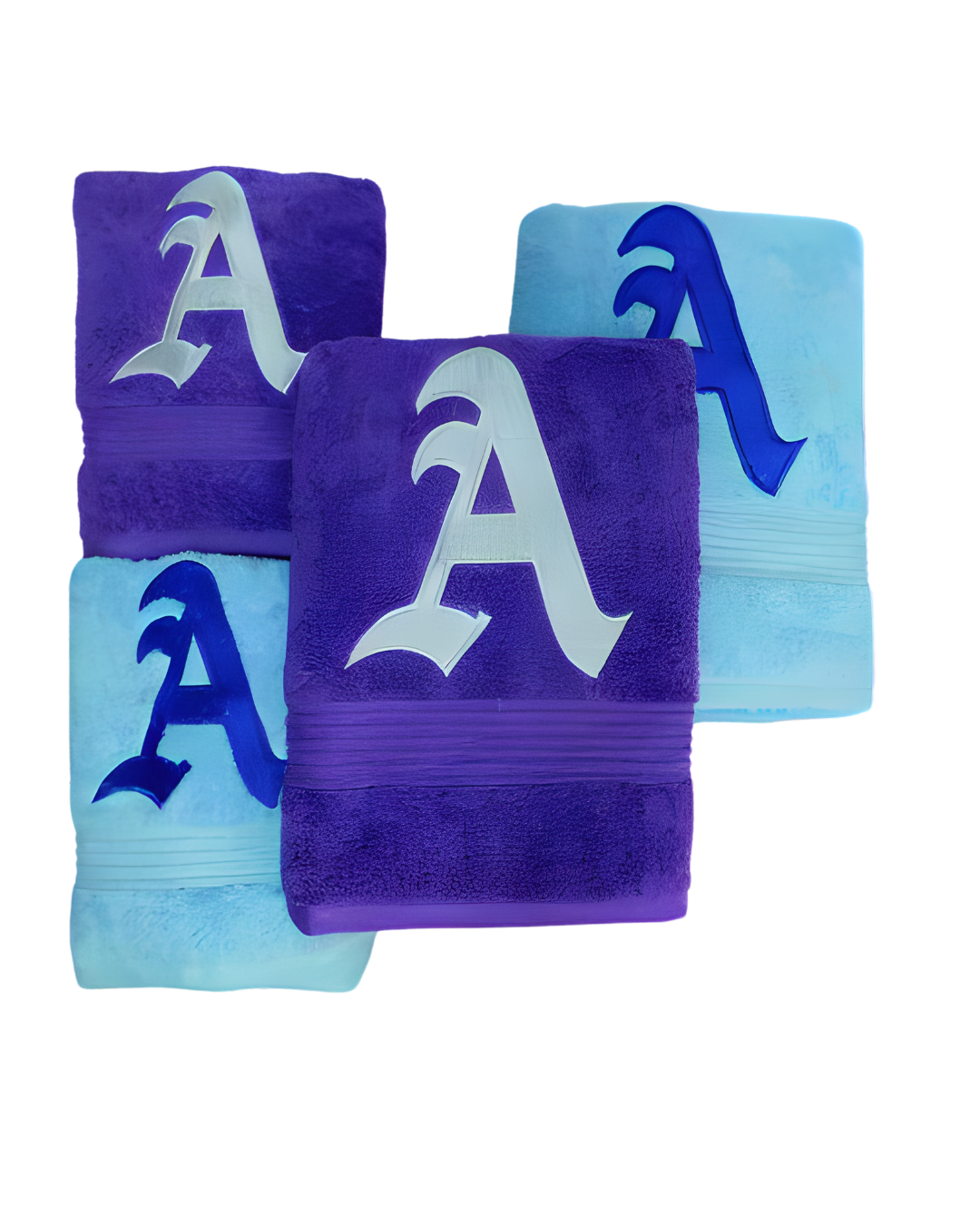 Towel Set for Couples with Personalized Embroidery