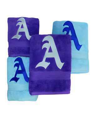 Towel Set for Couples with Personalized Embroidery