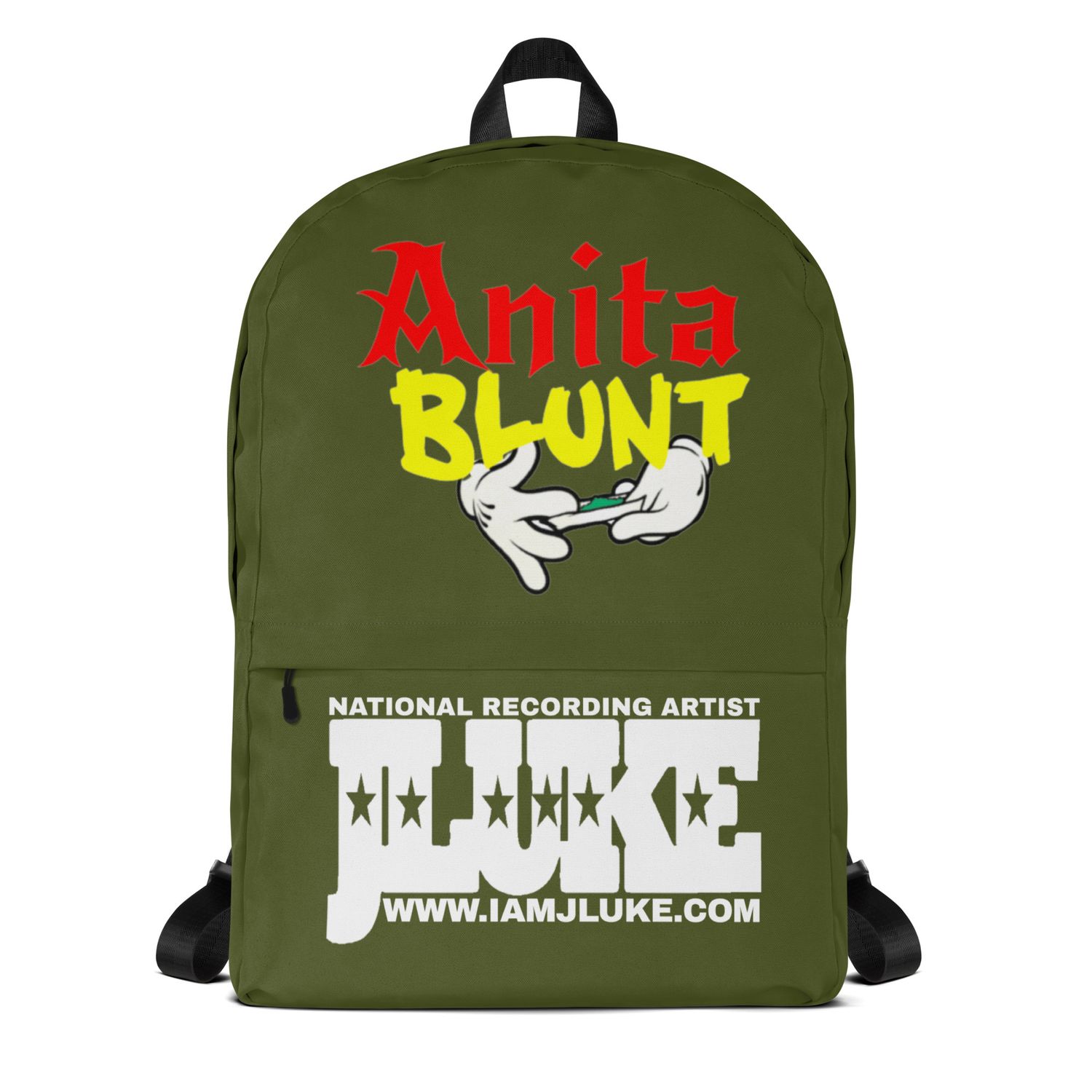 ANITA BLUNT GREEN BACKPACK