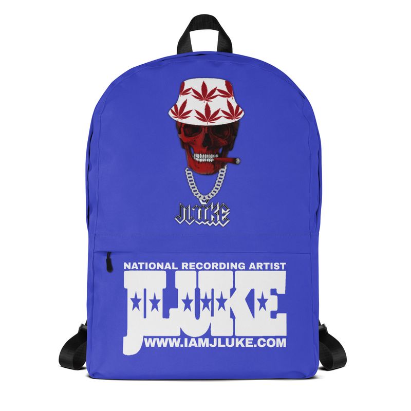 JLUKE SMOKING SKULL BLUE BACKPACK