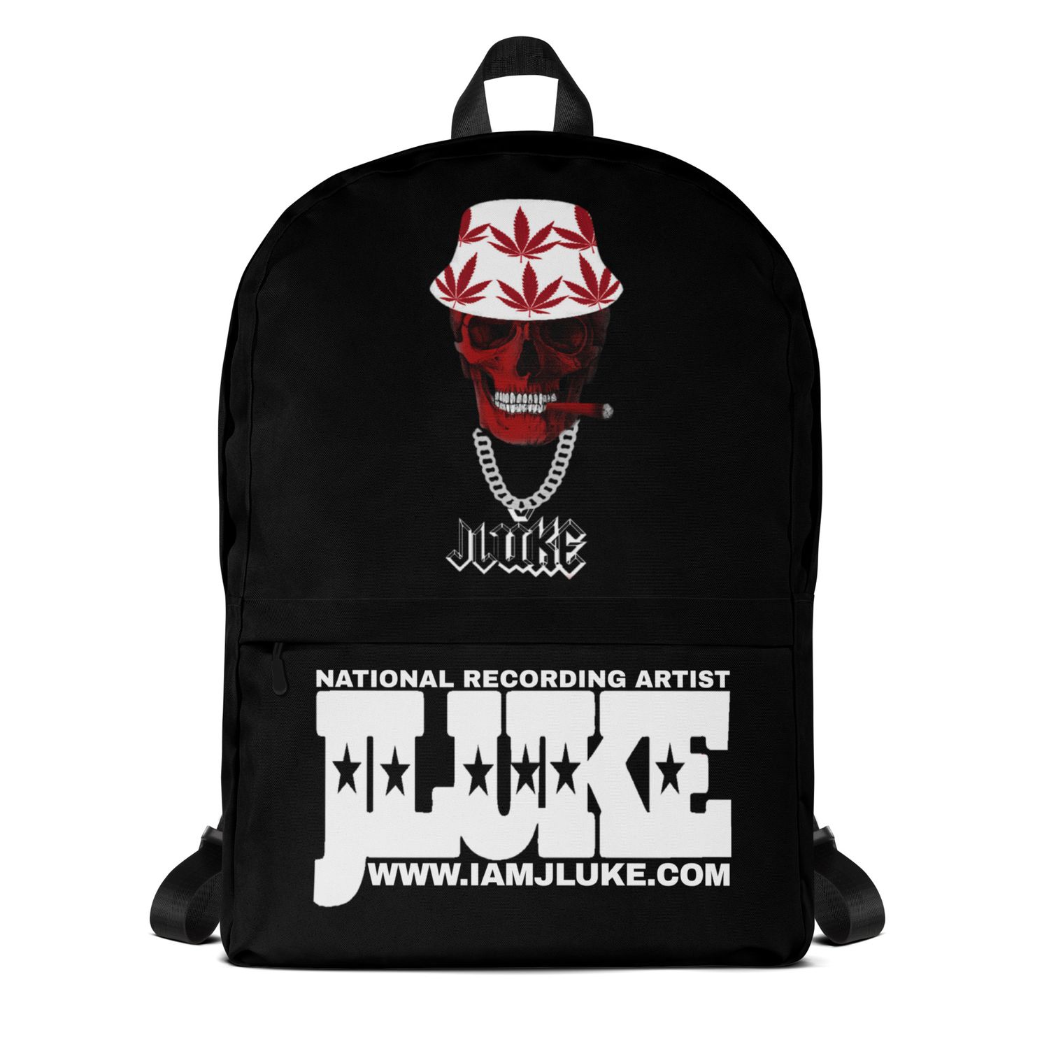 JLUKE SMOKING SKULL BLACK BACKPACK