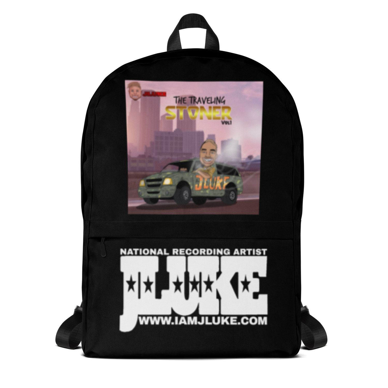 JLUKE TRAVELING STONER BLACK BACKPACK