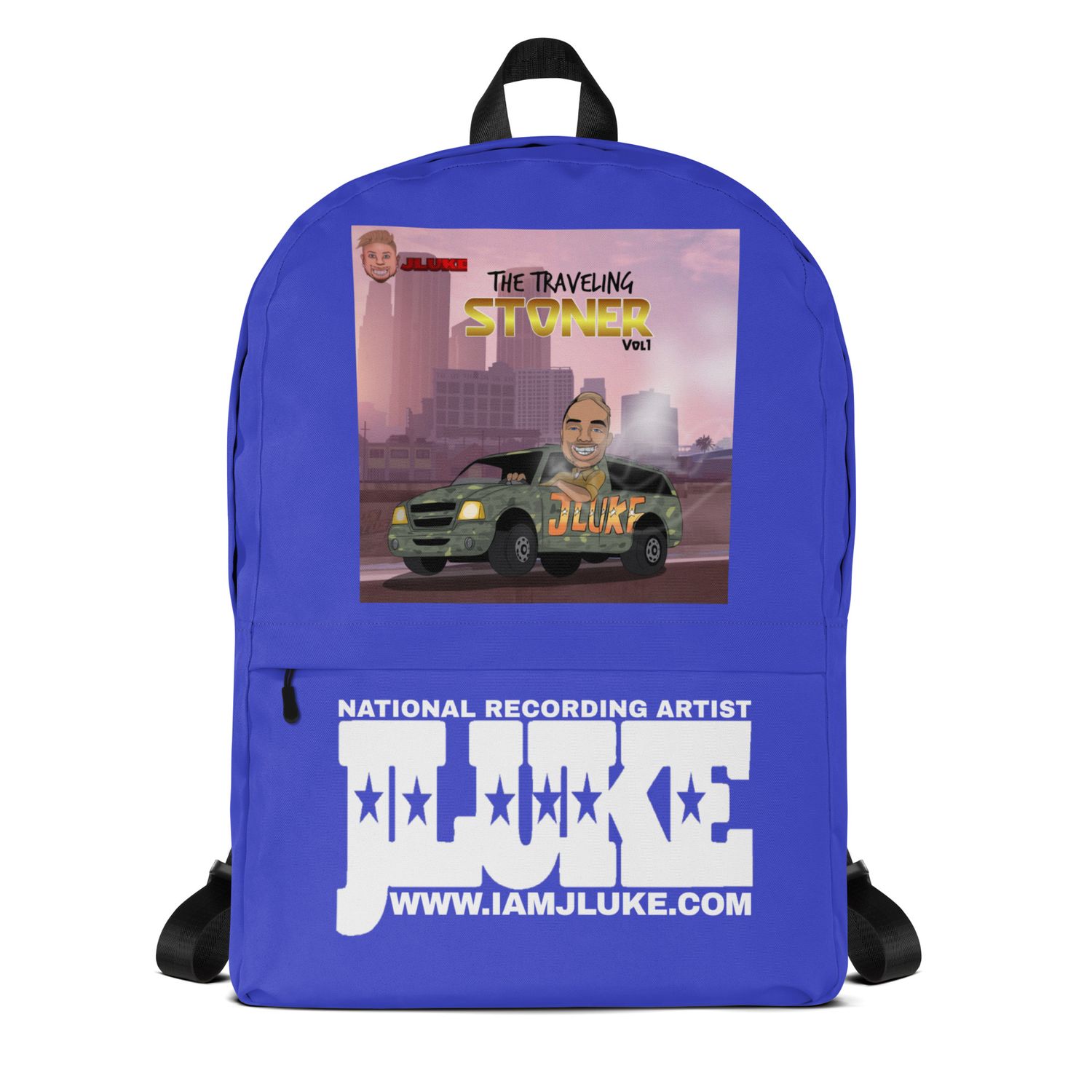 JLUKE TRAVELING STONER BLUE BACKPACK