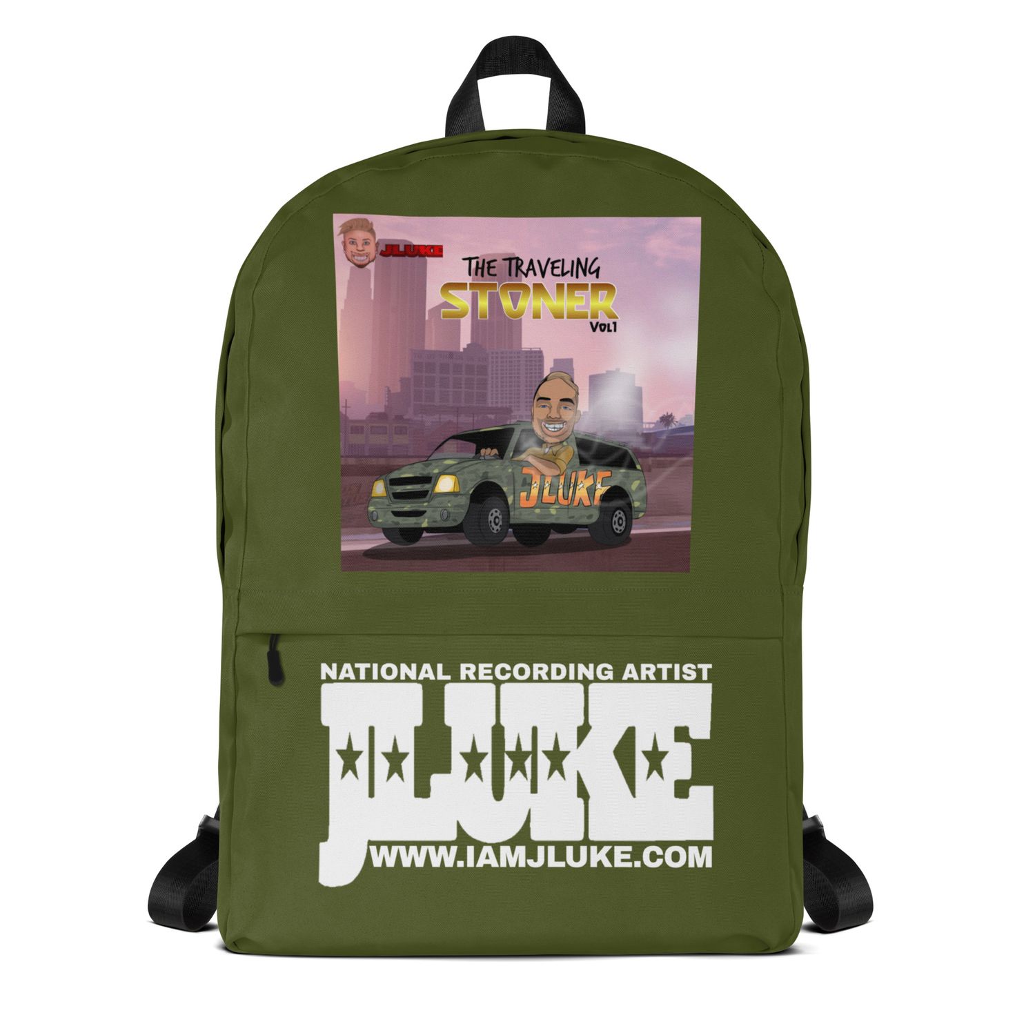 JLUKE TRAVELING STONER GREEN BACKPACK