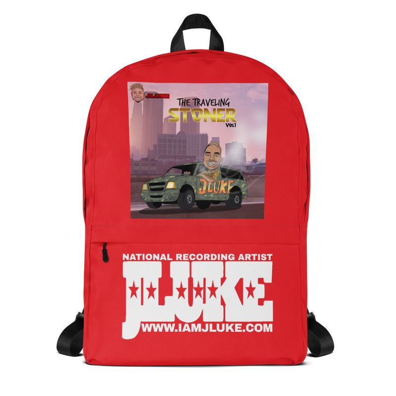 JLUKE TRAVELING STONER RED BACKPACK