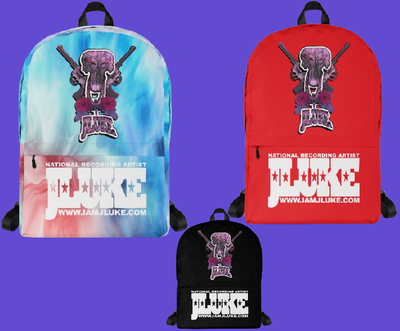 JLUKE PINK SKULL &amp; GUNS BACKPACK