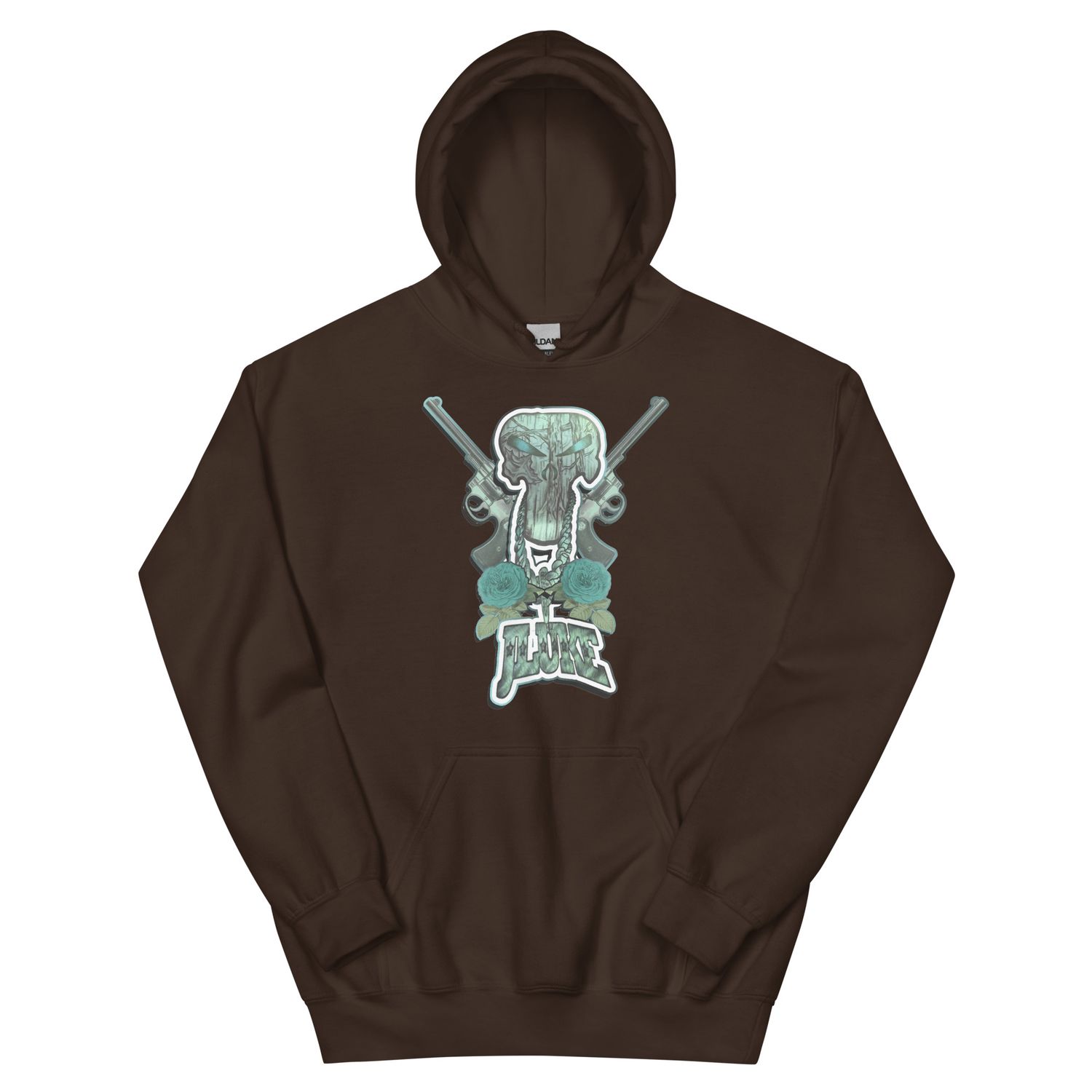 JLUKE BLUE SKULL &amp; GUNS Hoodie