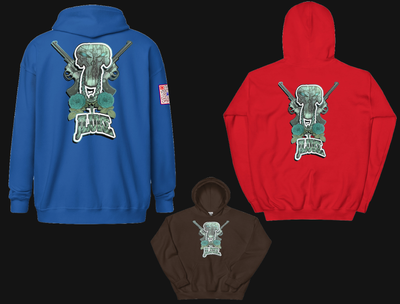 JLUKE BLUE SKULL &amp; GUNS COLLECTION