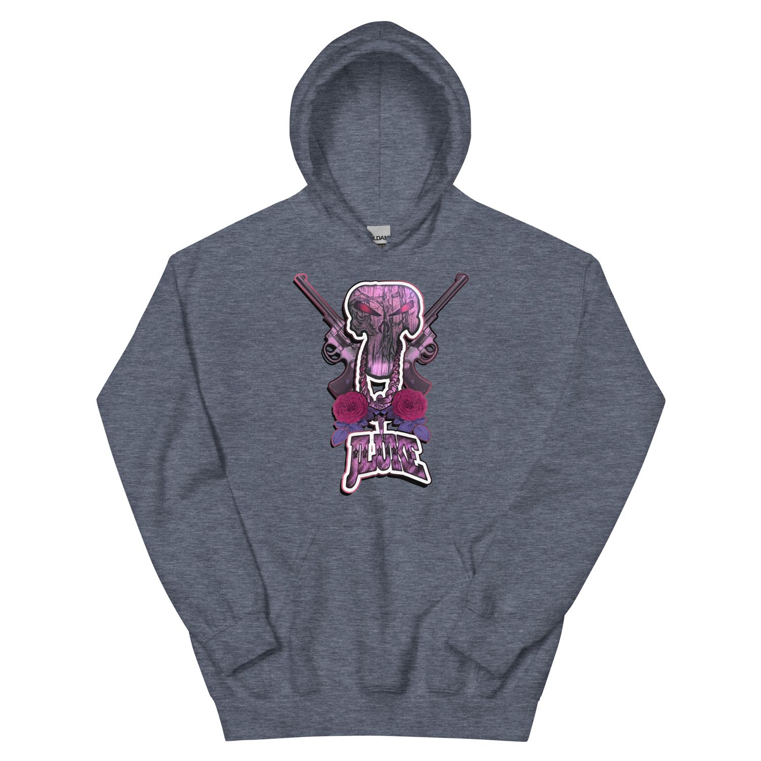 JLUKE Pink Skull &amp; Guns Hoodie 