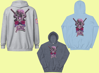 JLUKE PINK SKULL &amp; GUNS COLLECTION