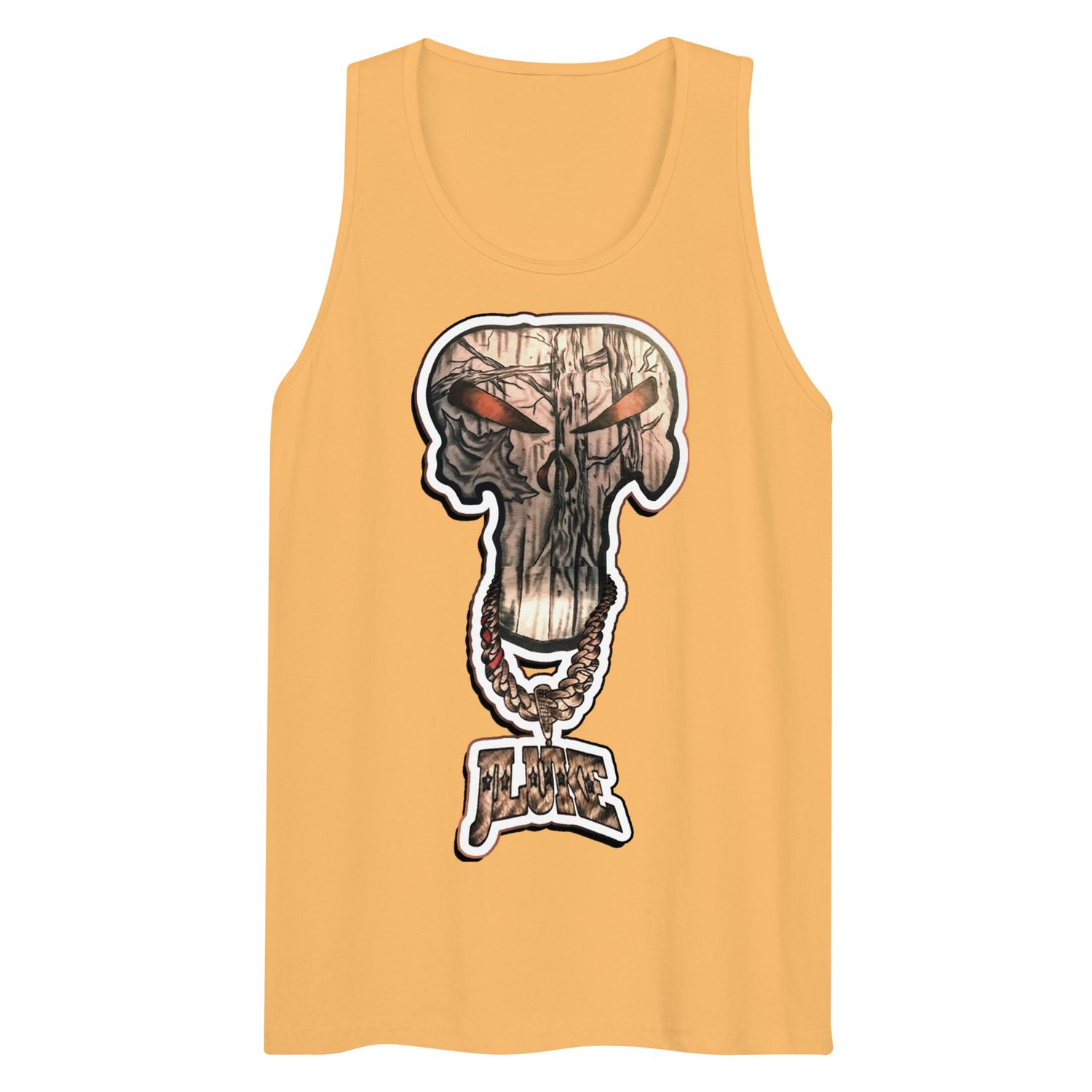 JLUKE Camo Skull Tank Top