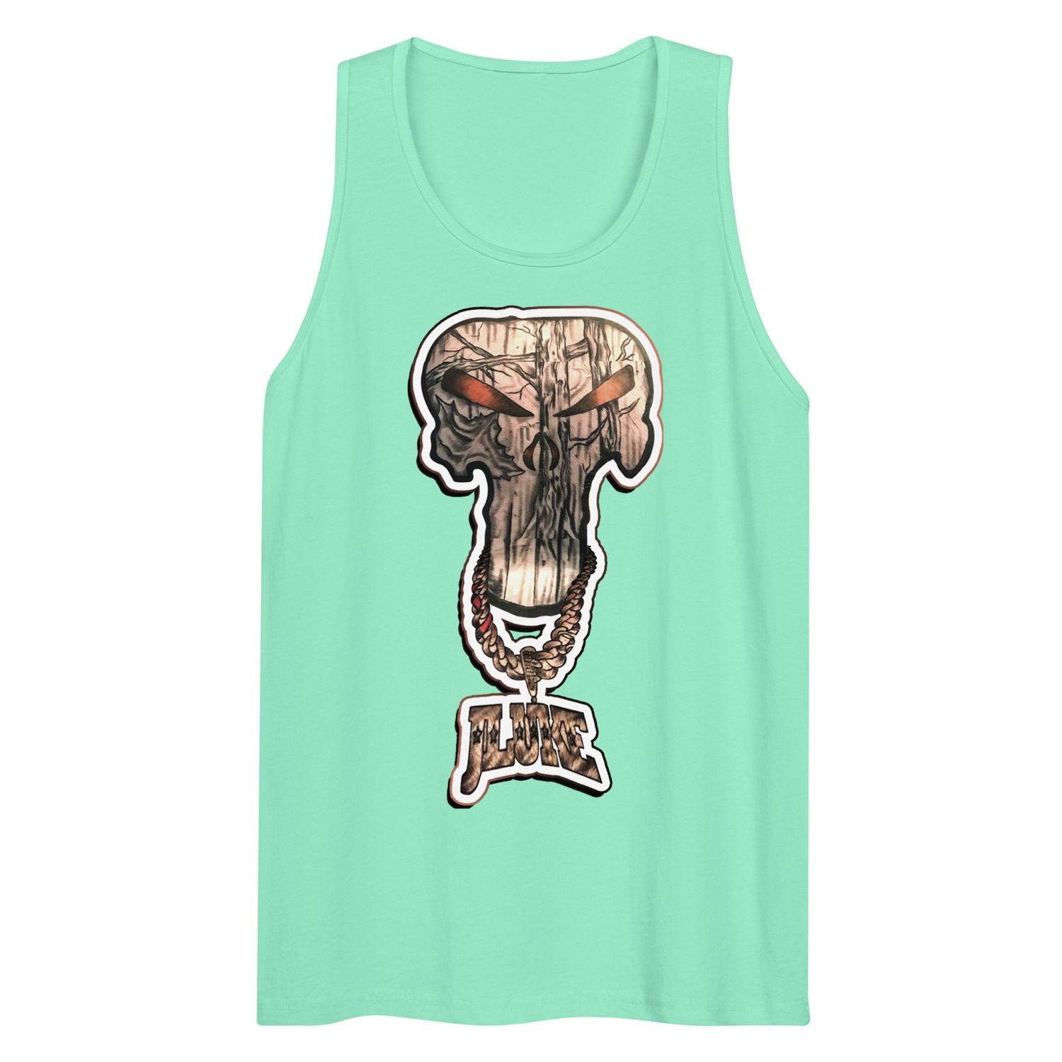 JLUKE Camo Skull/Logo Tank Top 