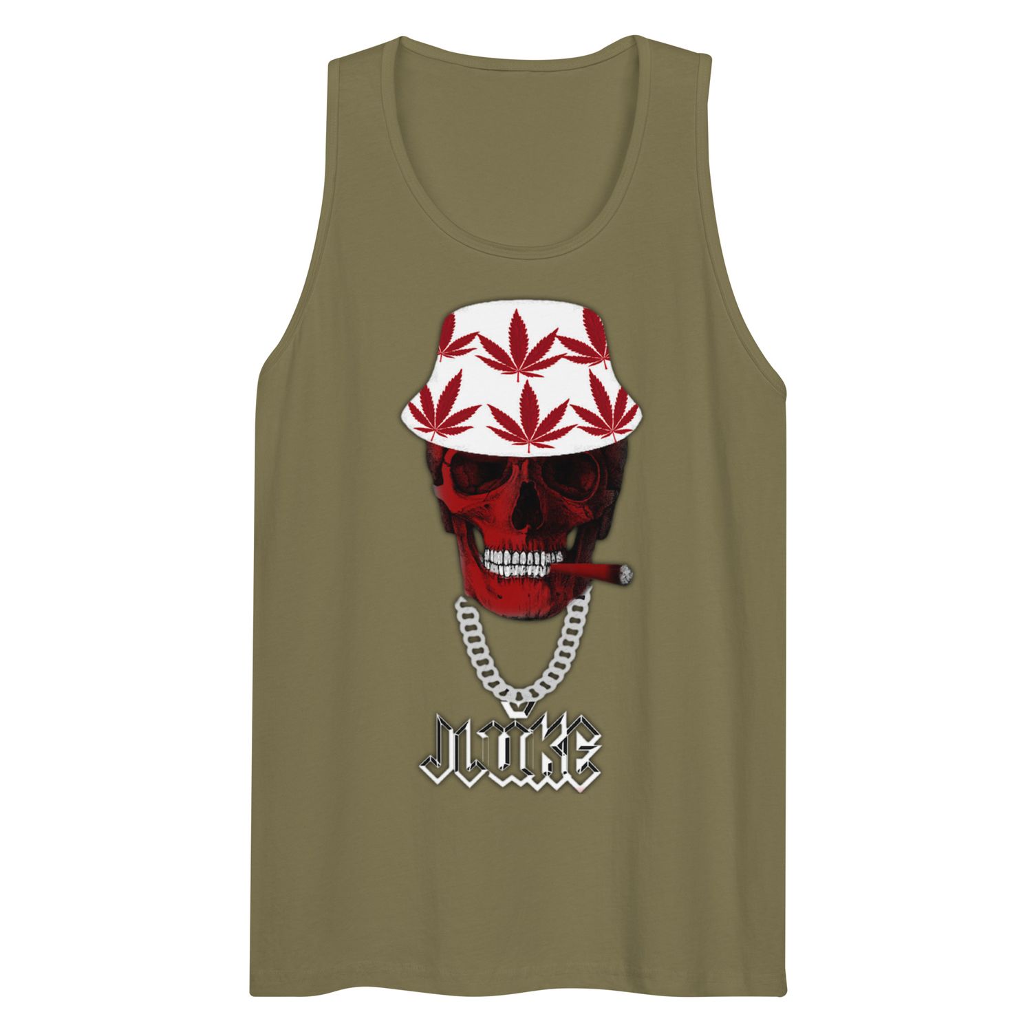 JLUKE Smoking Skull Tank Top