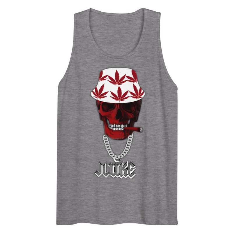 JLUKE Smoking Skull/Logo Tank Top 