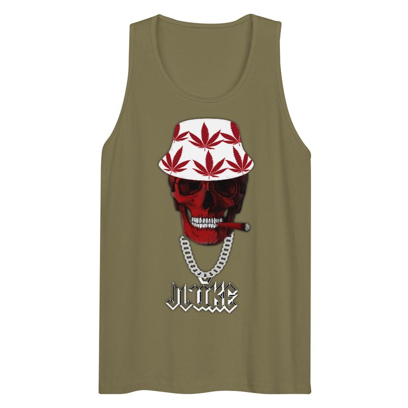 JLUKE Smoking Skull Tank Top