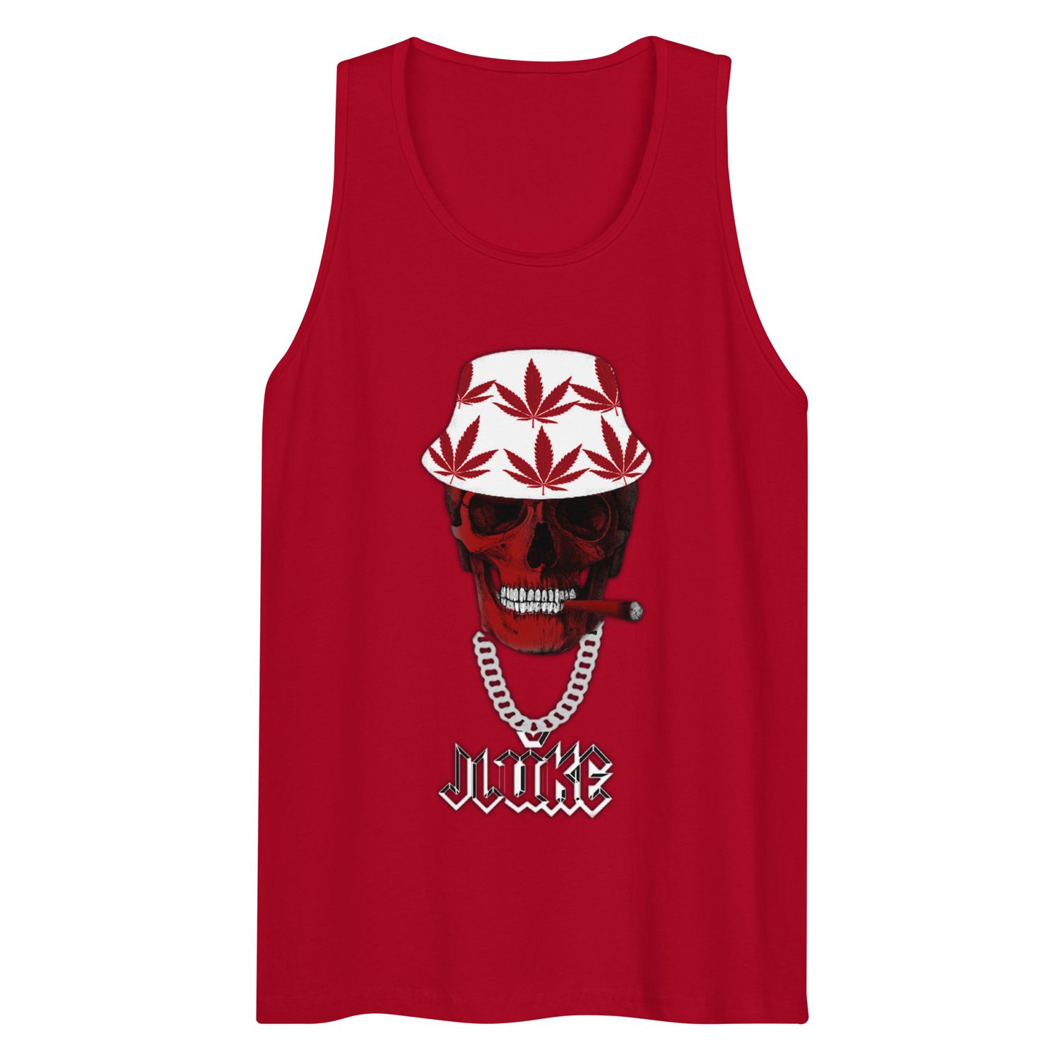 JLUKE Smoking Skull Tank Top