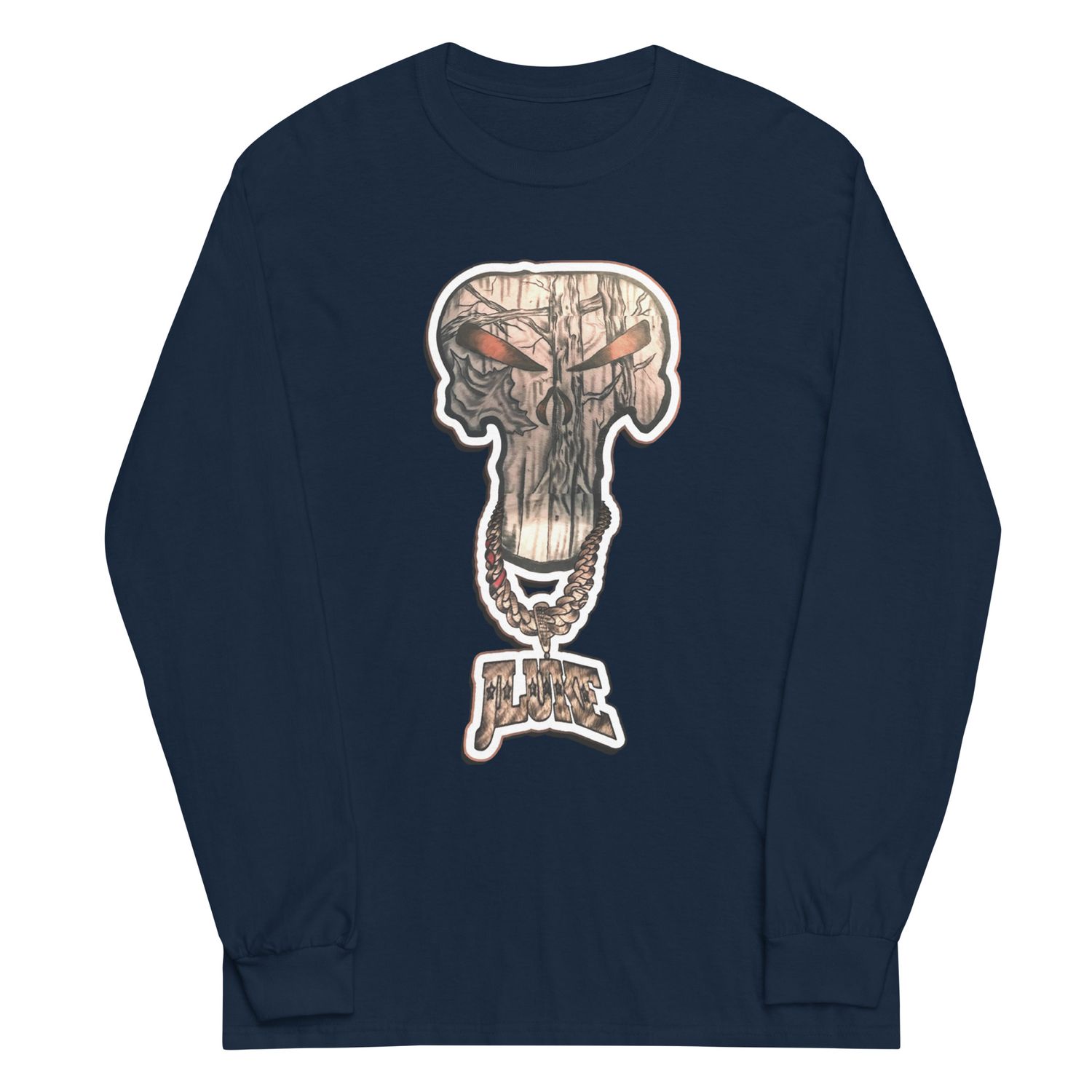 JLUKE Camo Skull Long Sleeve Shirt