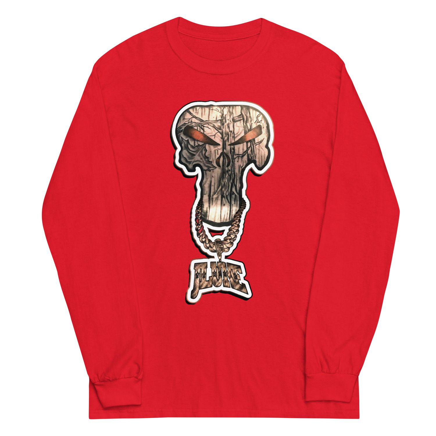 JLUKE Camo Skull/Logo Long Sleeve Shirt