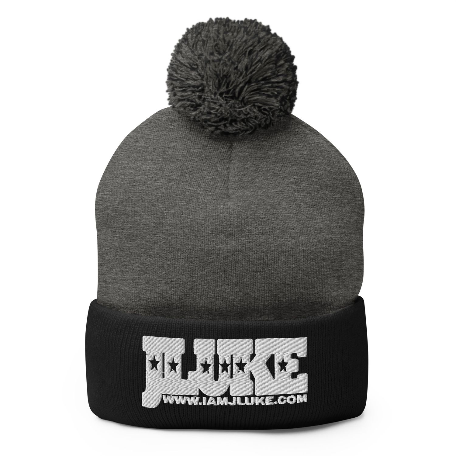 JLUKE Logo Pom Pom Beanie