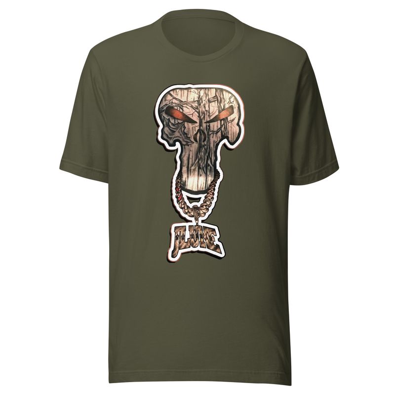JLUKE Camo Skull/Logo T-Shirt