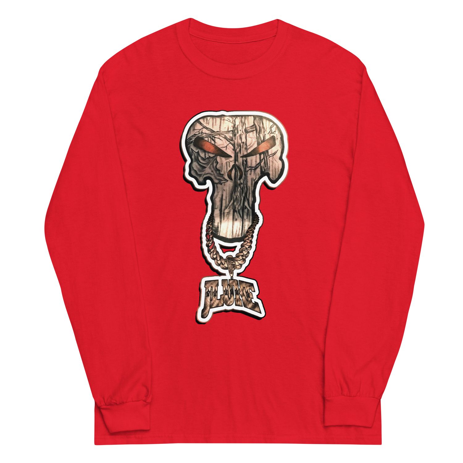 JLUKE Camo Skull Long Sleeve Shirt