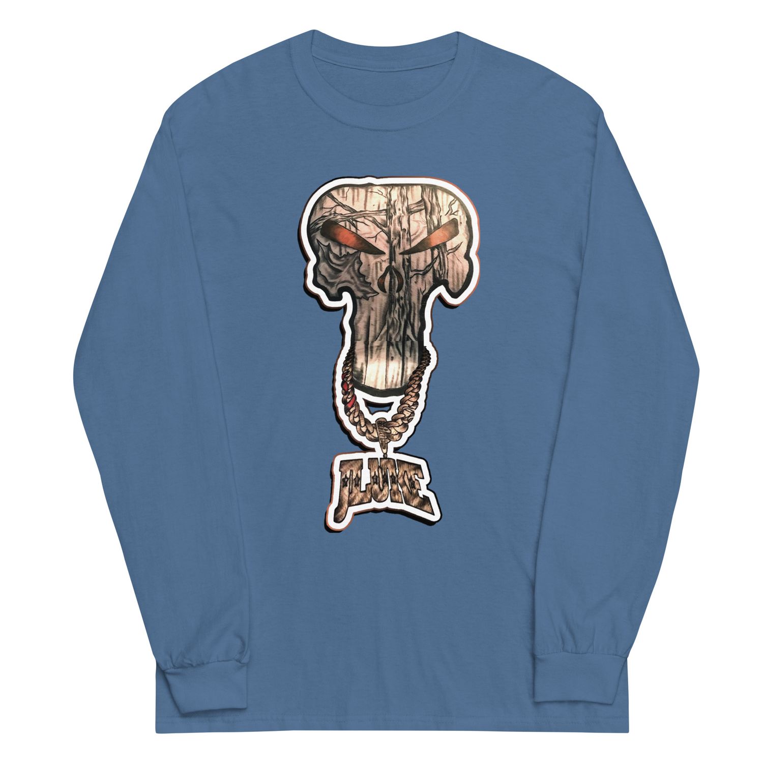 JLUKE Camo Skull/Logo Long Sleeve Shirt