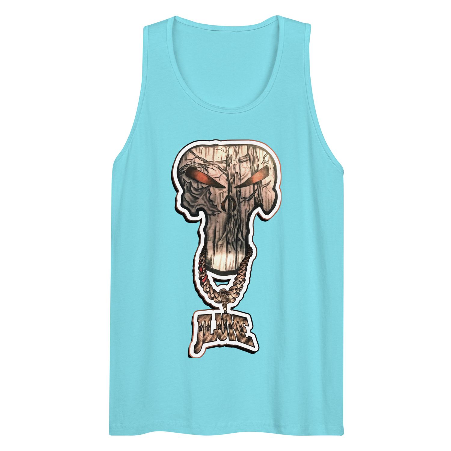 JLUKE Camo Skull/Logo Tank Top