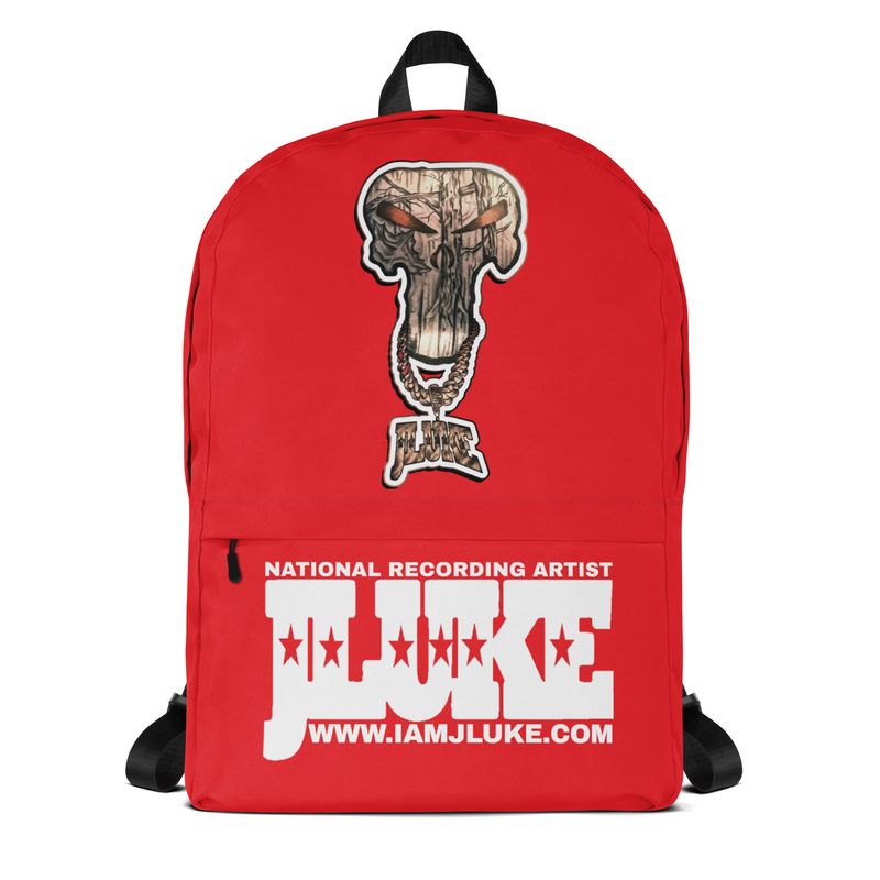 JLUKE Camo Skull Red Backpack