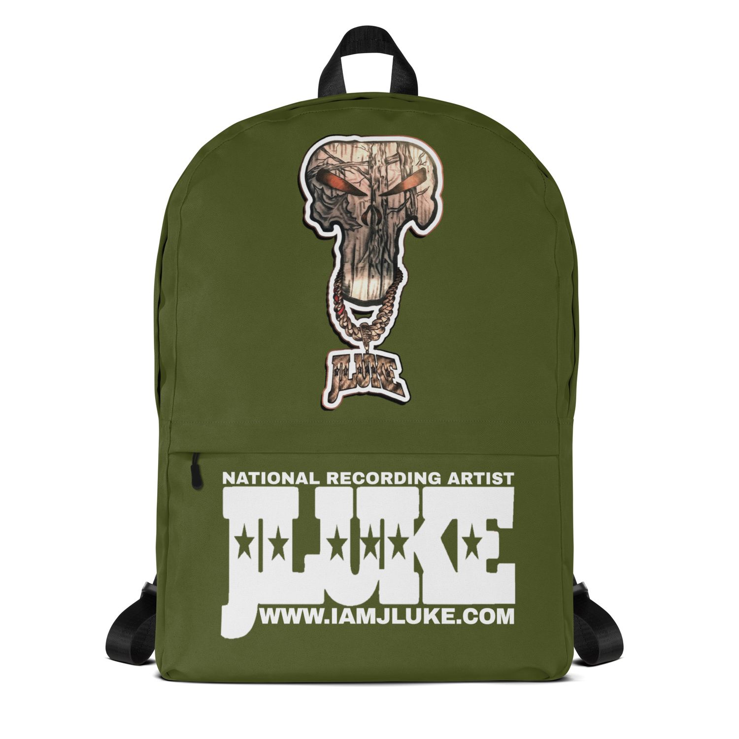 JLUKE Camo Skull Green Backpack