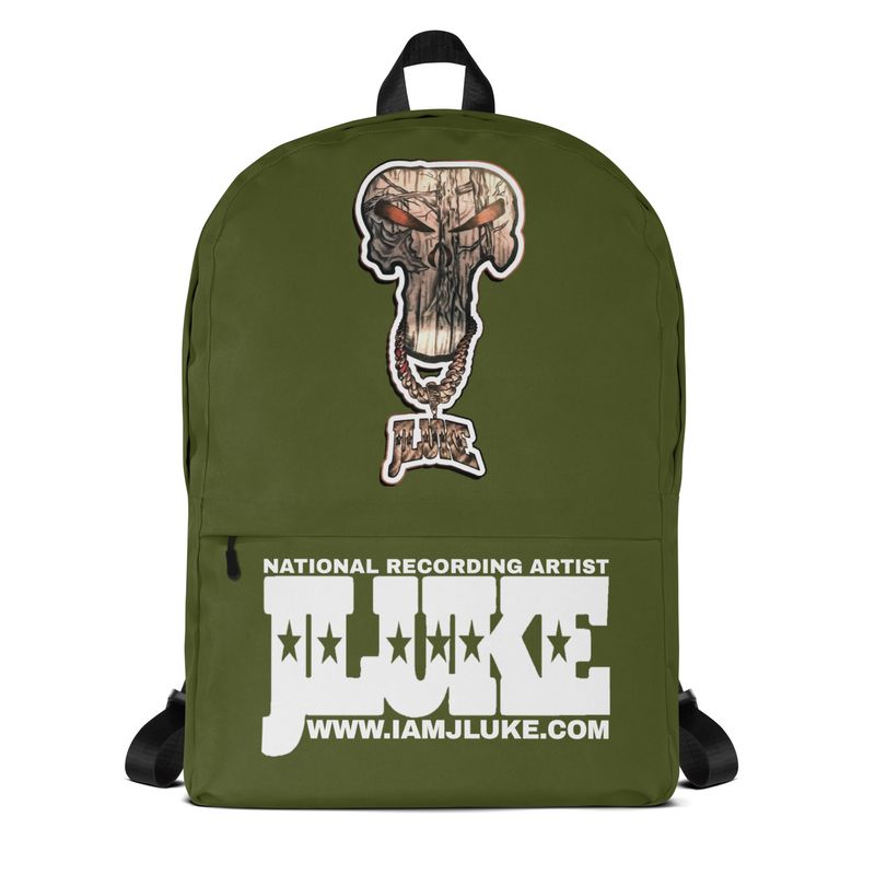 JLUKE Camo Skull Green Backpack