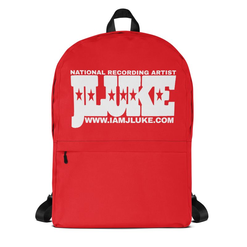 JLUKE Logo Red Backpack