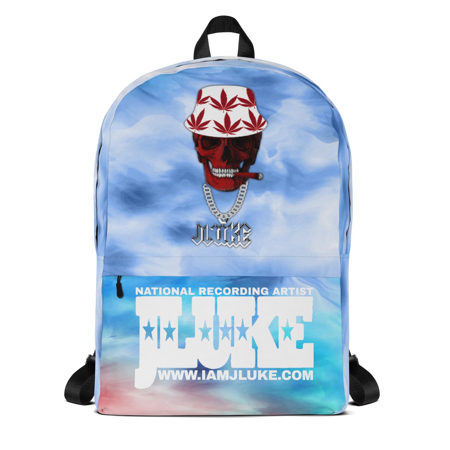 JLUKE Smoking Skull Tie Dye Backpack