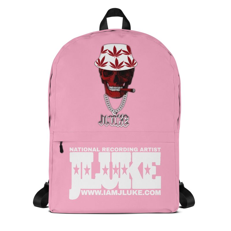 JLUKE Smoking Skull Pink Backpack