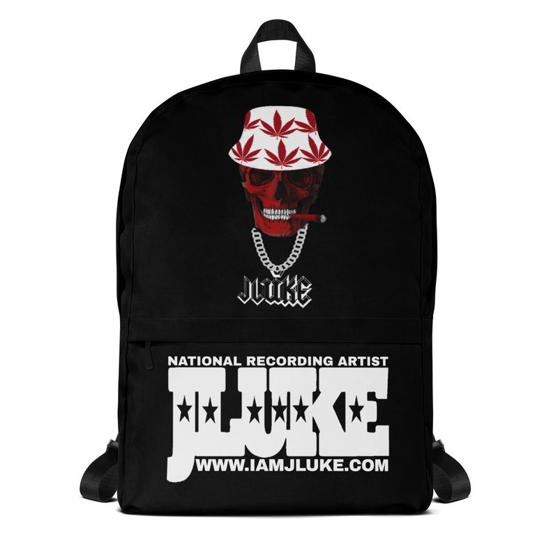 JLUKE Smoking Skull Black Backpack