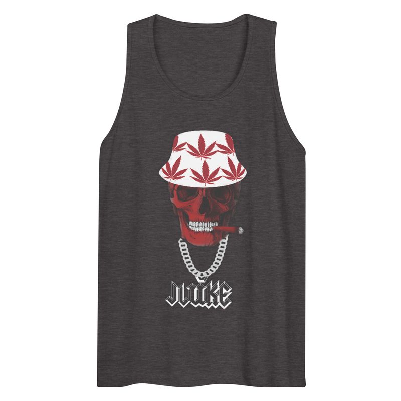 JLUKE Smoking Skull/Logo Tank Top