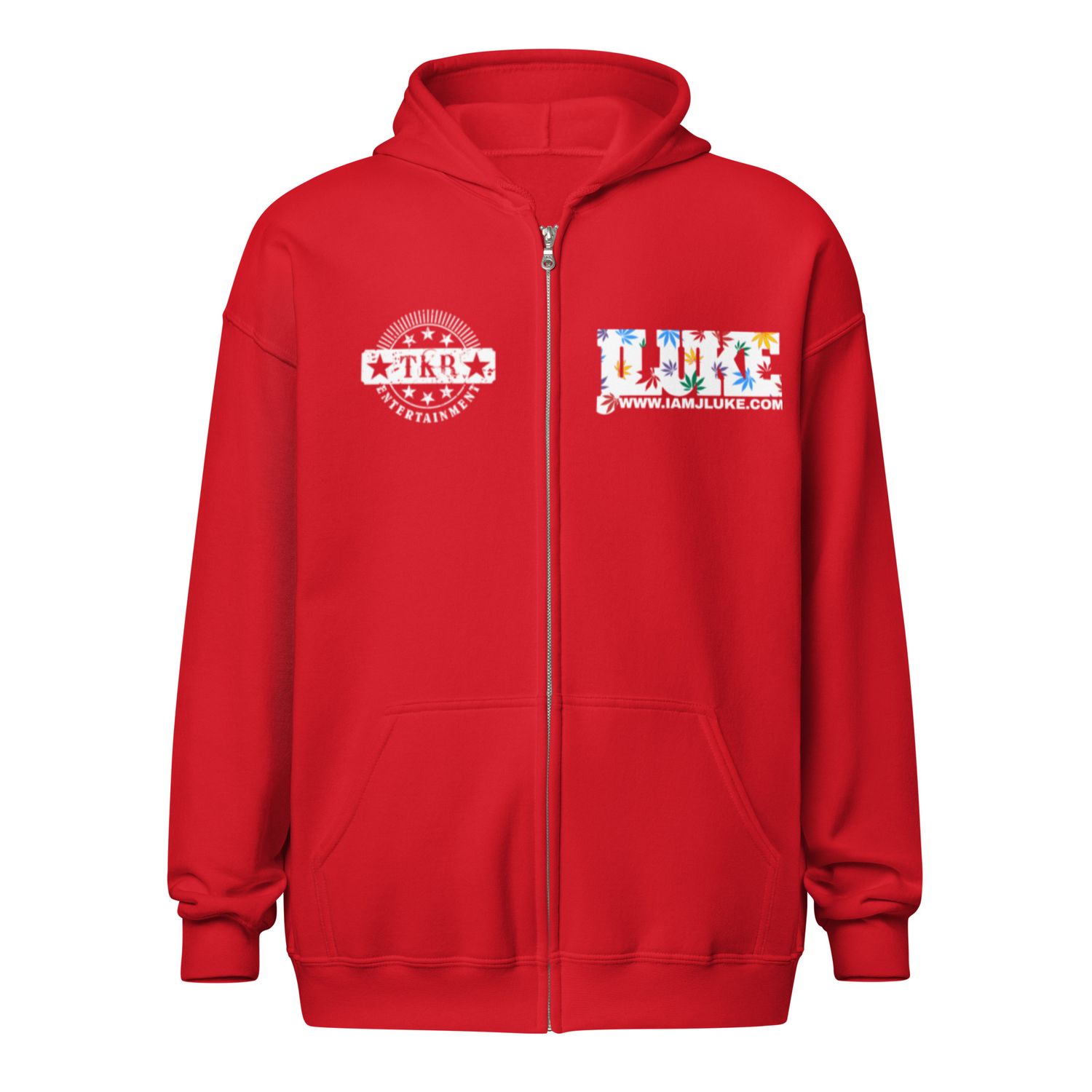 JLUKE Smoking Skull Zip Hoodie