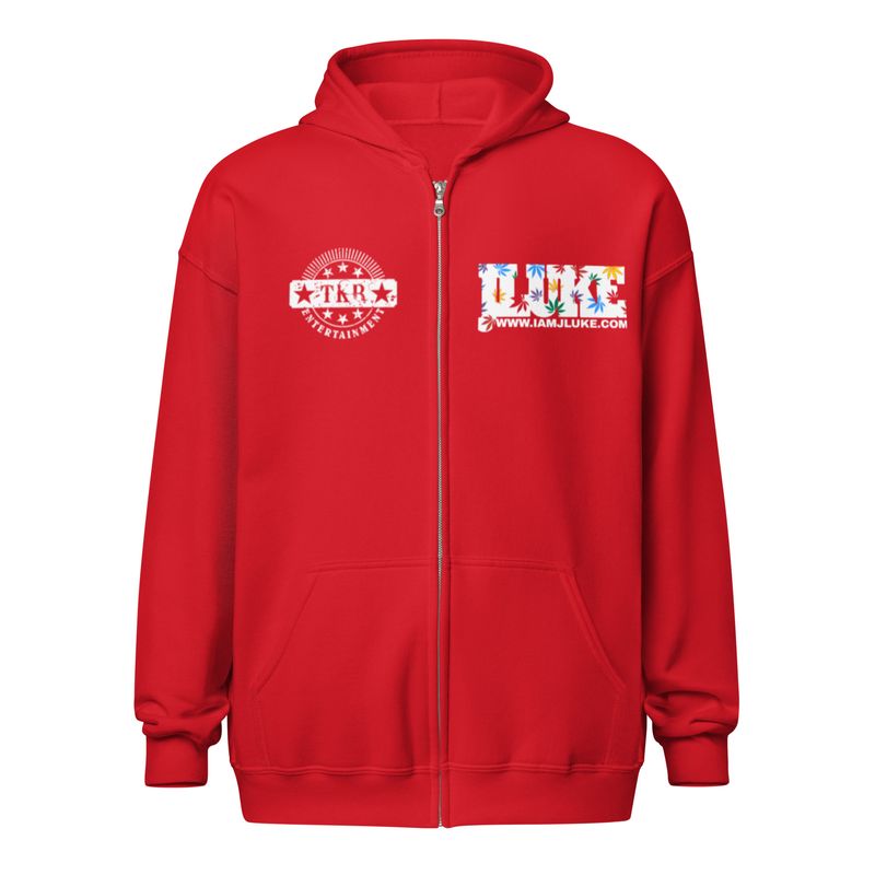 JLUKE Smoking Skull Zip Hoodie